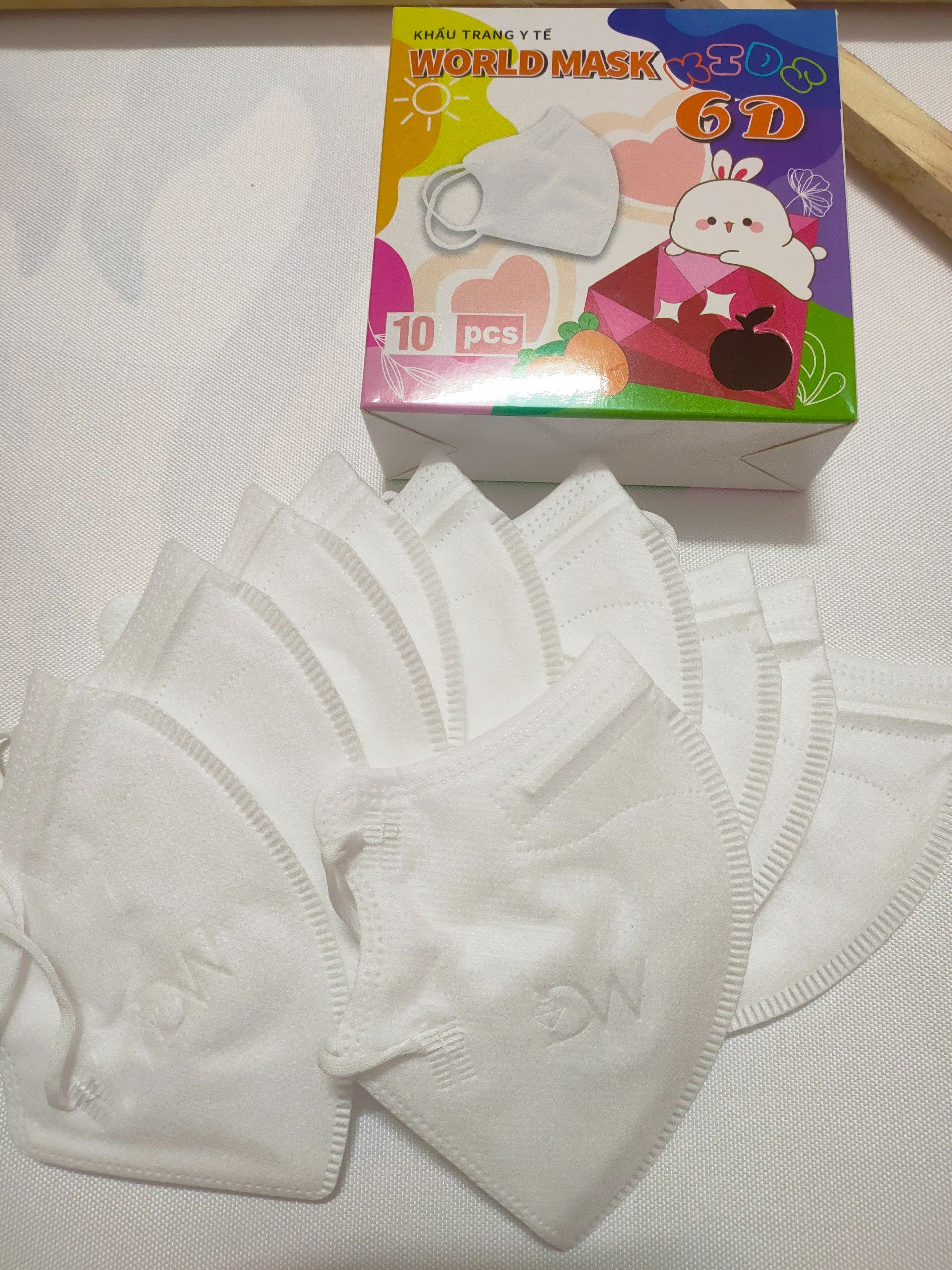 Khẩu trang y tế cho bé -6D - Hộp 10 cái
