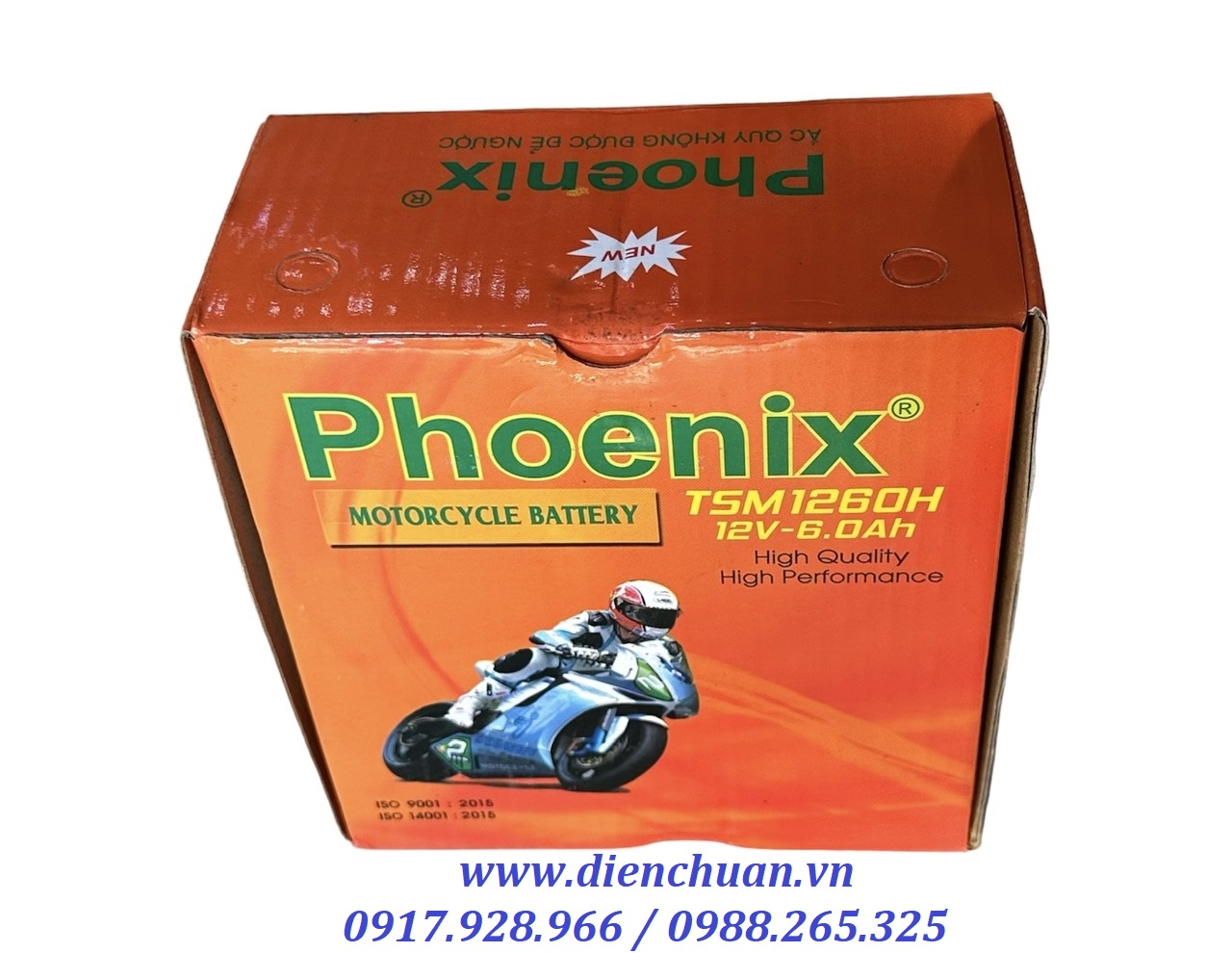 Ắc quy xe máy Phoenix TSM1260H ( 12V 6Ah)