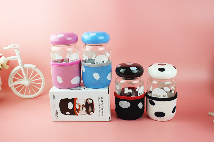 Bình đựng nước hình nấm bolicha 300ml