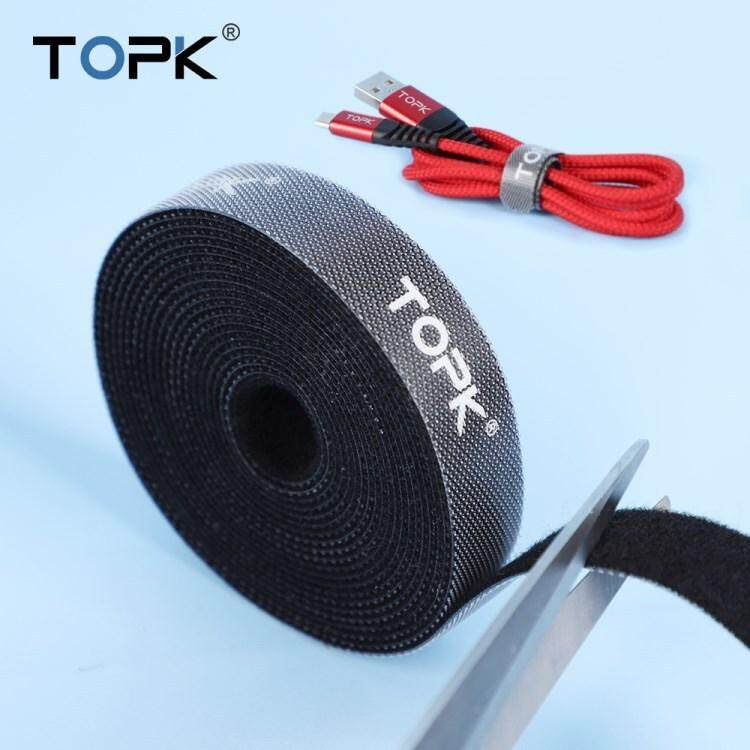 Dây khóa dán 2 mặt - Velcro 1.5 TOPK đen 5m