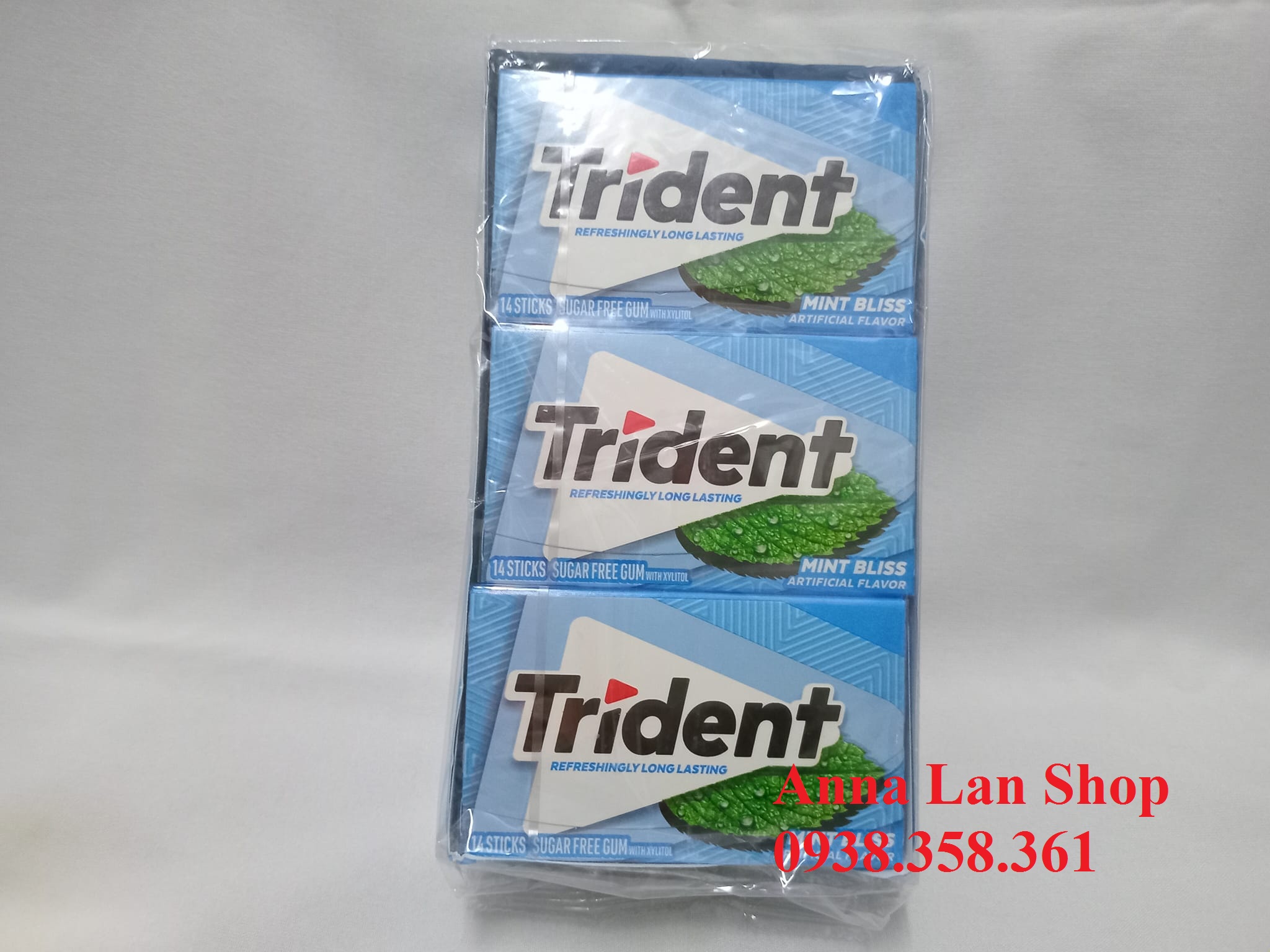 5 Kẹo Singum Trident Mỹ (5 count x 14 Sticks)