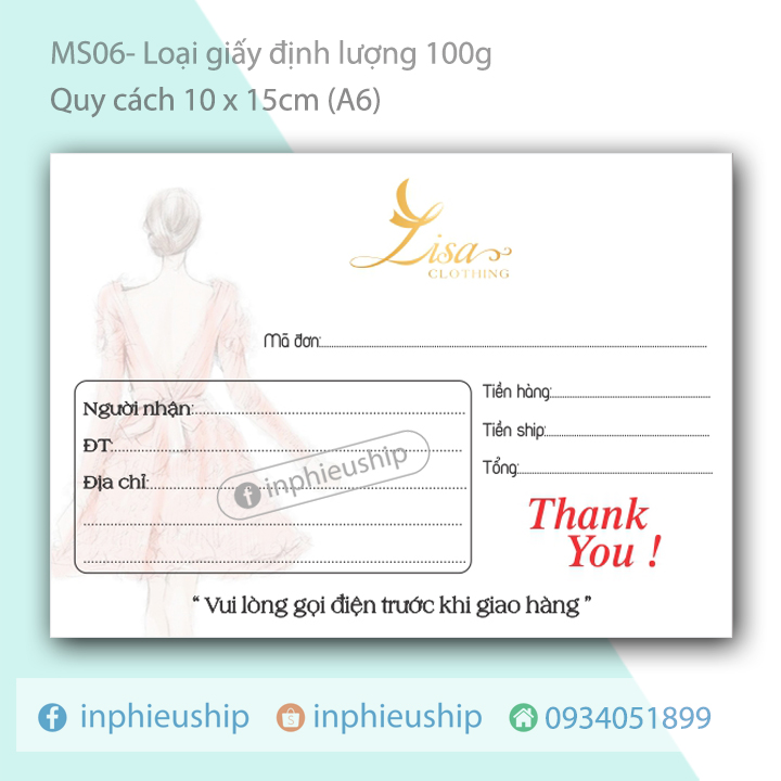 In tên riêng theo yêu cầu 400 phiếu (MS40)