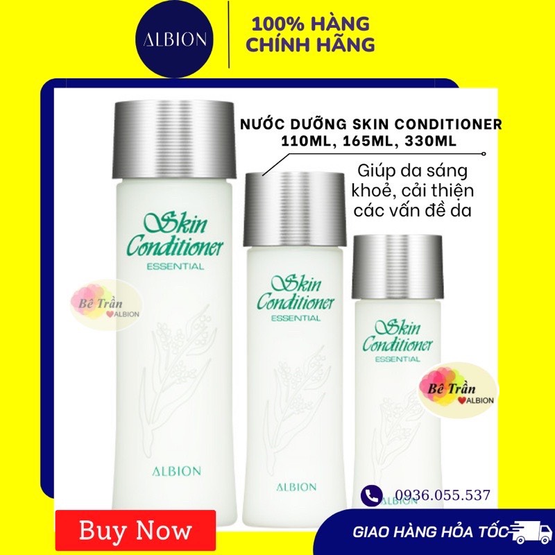 [Chính hãng] [ALBION][ SKIN CONDITIONER ESSENTIAL NƯỚC DƯỠNG HIỆU CHỈNH DA (Auth 100%, kèm bill mua từ hãng)