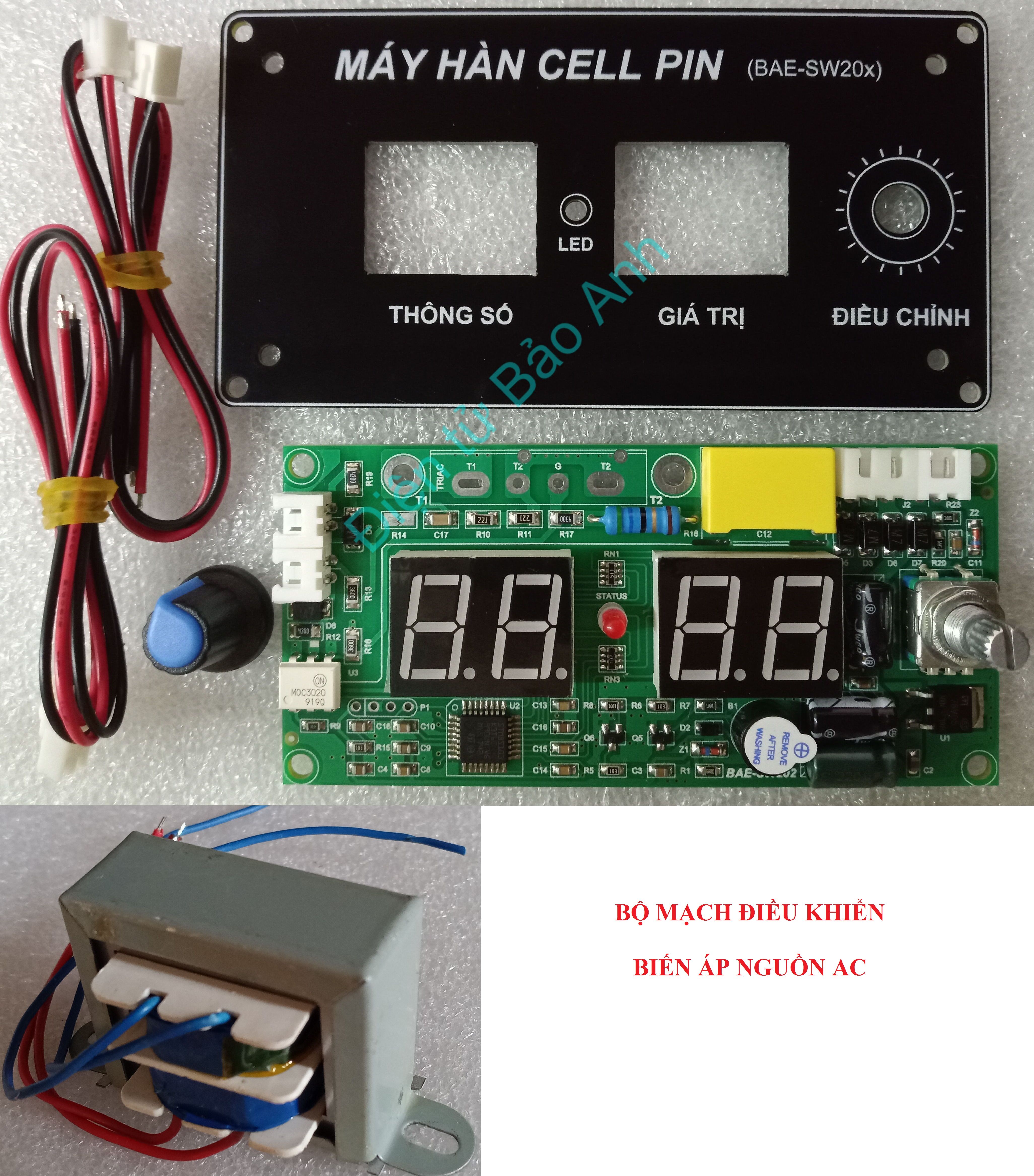 Mạch timer xung kép BAE-SW203 cho máy hàn cell pin dùng biến áp | Lazada.vn