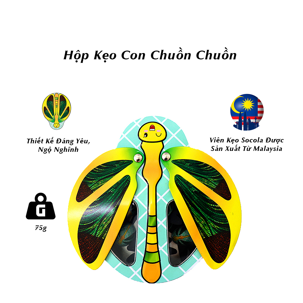 HỘP KẸO SOCOLA CON CHUỒN CHUỒN