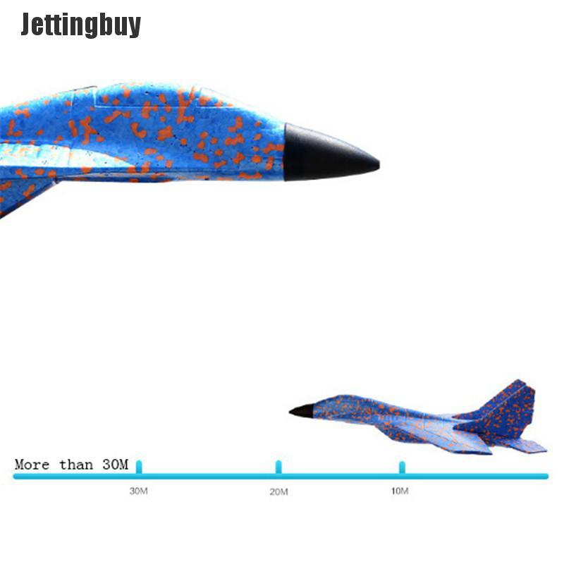 Jettingbuy EPP Foam Hand Throw Airplane Outdoor Launch Glider Plane Kids Gift Toy
