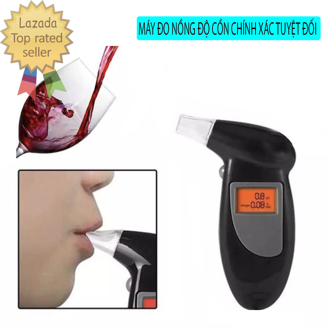 Máy Đo Nồng Độ Cồn Chính Xác Tuyệt Đối Alcohol Tester