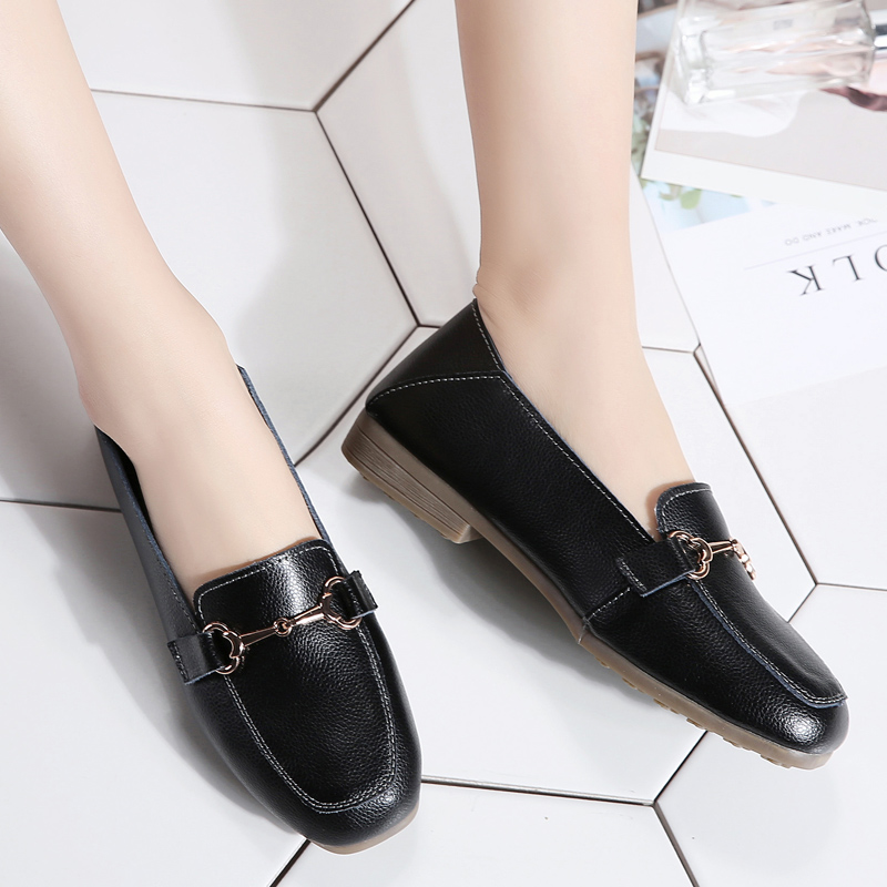 Giày Lười Da Nữ Clarks_ - Pure Block