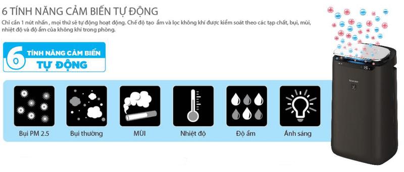 Máy lọc không khí Sharp FP-J80EV-H - hàng chính hãng