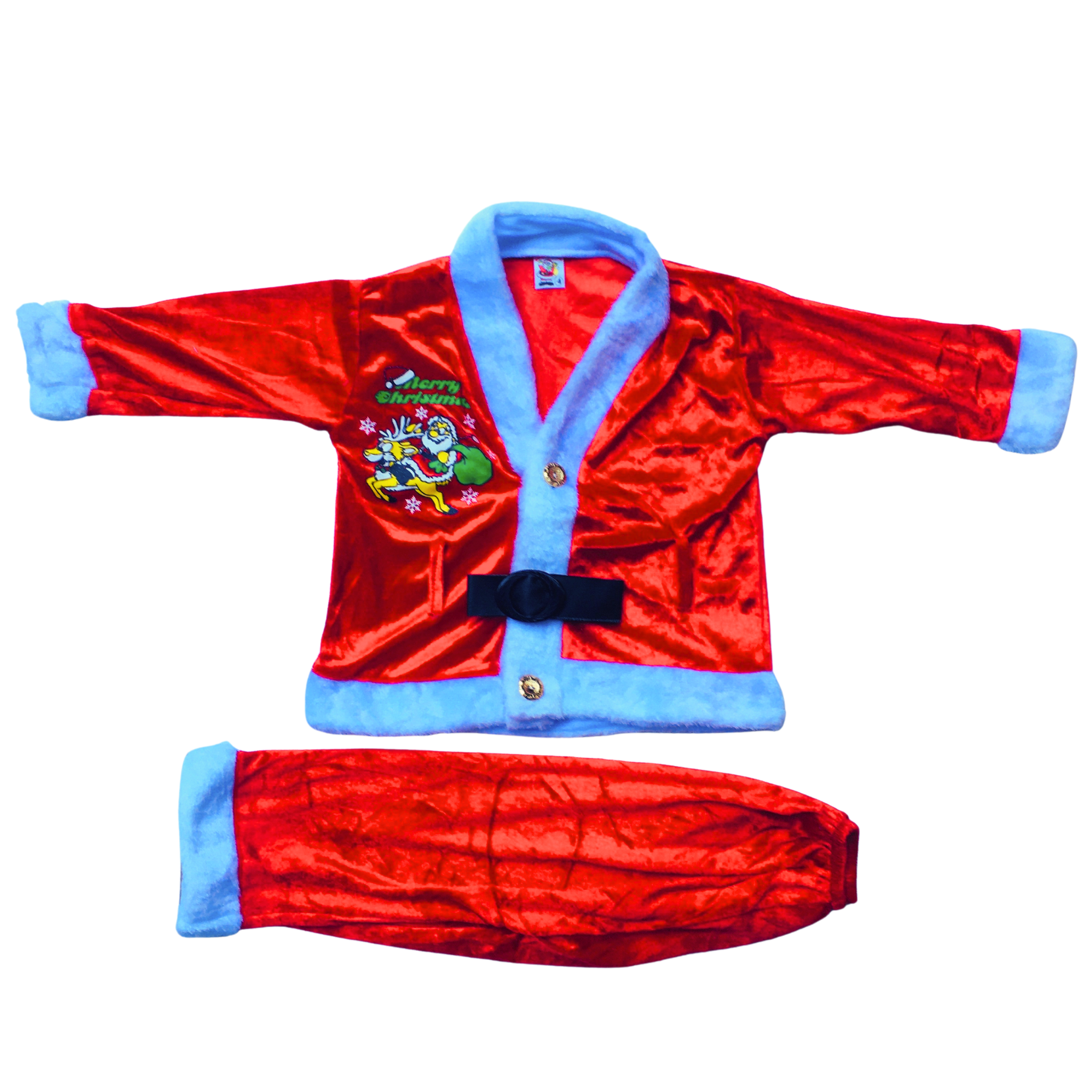 Đồ ông già noel cho bé trai, bé gái VẢI NHUNG, bộ đồ ông già noel bé trai mặc xinh xắn dịp giáng sinh, hóa trang