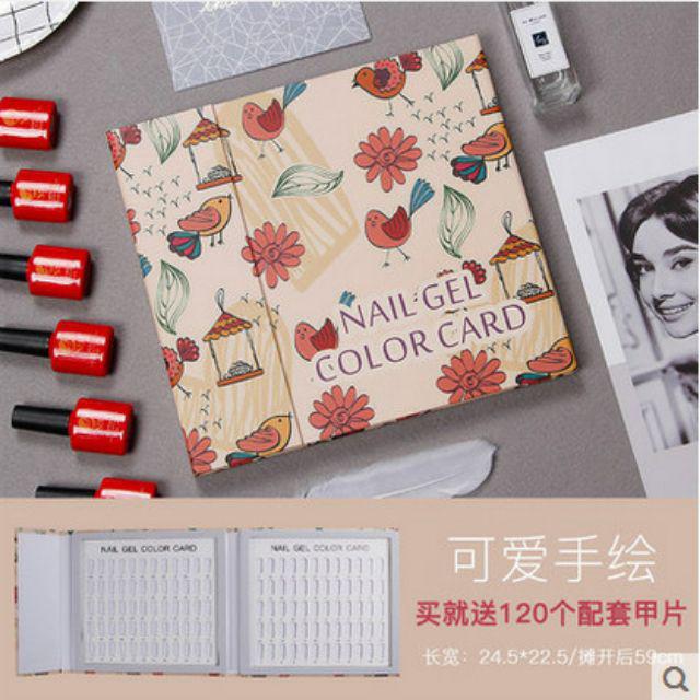 Sổ gài Móng mẫu 80 móng, 120 Móng ,180 móng Làm Nail