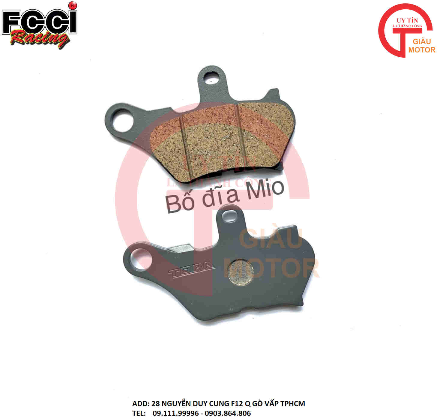 BỐ THẮNG DĨA XE YA MIO ULTIMO .MIO CLASSICO HÃNG FCCI
