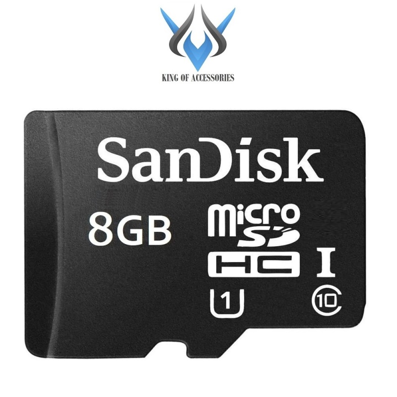 Thẻ nhớ MicroSDHC SanDisk 8GB Class 10 U1 80MB/s - Không Box (Đen) - Phụ Kiện 1986