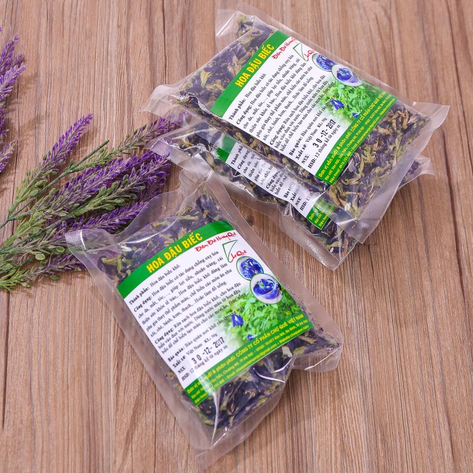 Hoa Đậu Biếc 100g Nguyên Chất Chợ Quê