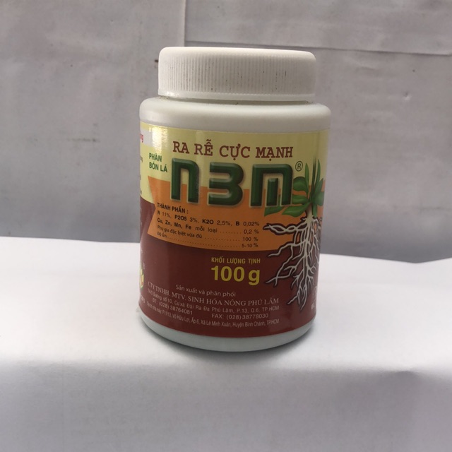 Phân bón lá N3M ra rễ cực mạnh 100g, chất lượng đảm bảo an toàn đến sức khỏe người sử dụng, cam kết hàng đúng mô tả