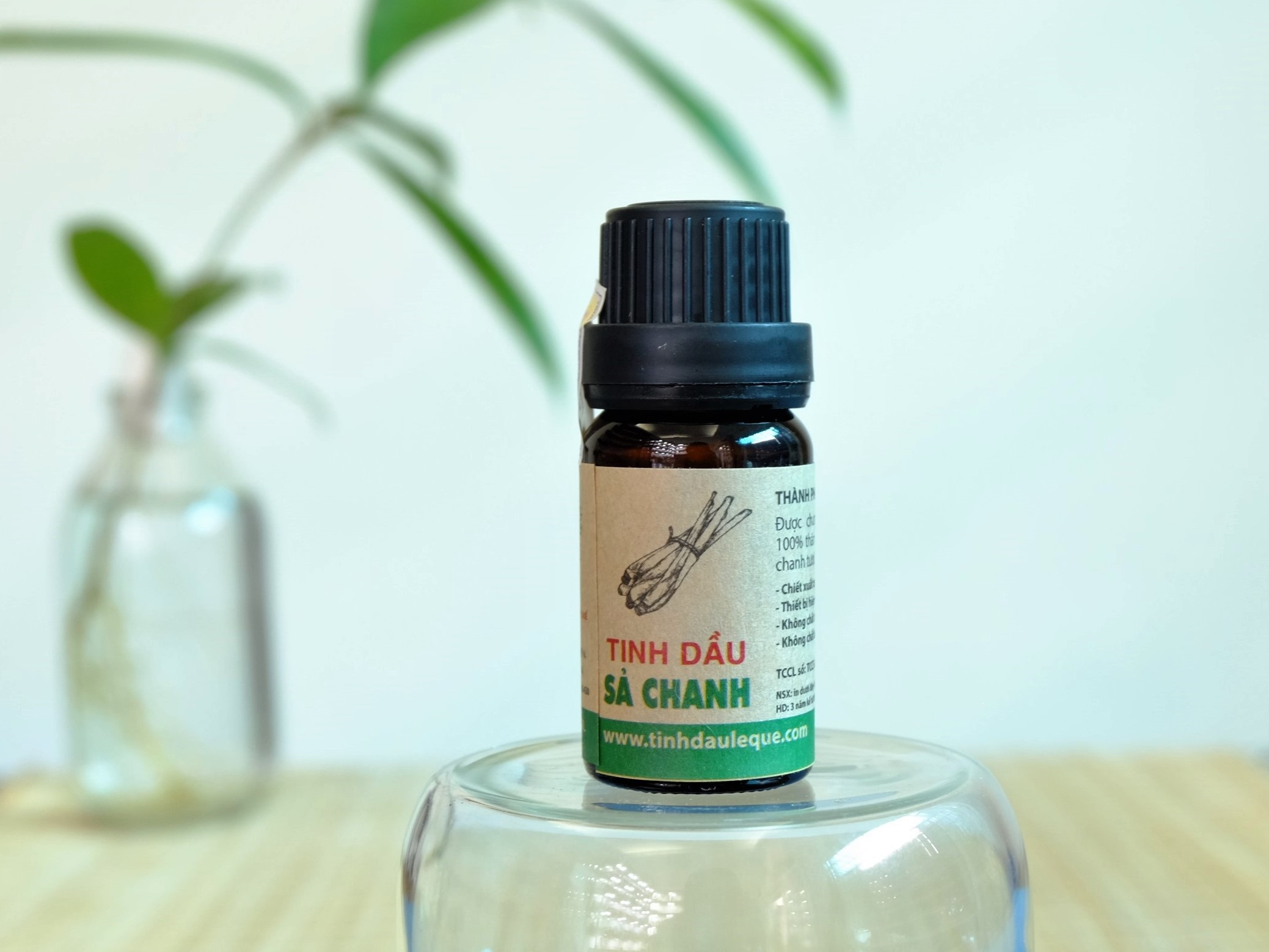 (Lê Quế) Tinh dầu sả chanh nguyên chất Chai 10ml -50ml Đuổi muỗi hiệu quả, làm sạch không khí, khử mùi hôi Koshka Home