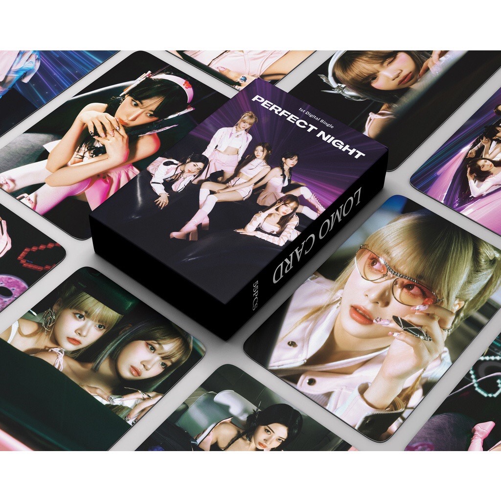 Set 55 lomo card LESSERAFIM- Perfect Night 2023