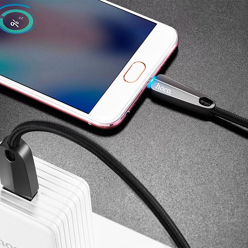 [HCM]Cáp sạc Micro-USB Hoco U35 tự ngắt khi pin đầy dài 1.2m