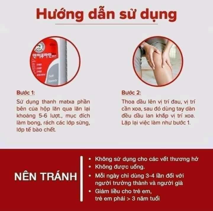 Dầu xoa bóp nóng Hàn Quốc Antiphlamine 100ml
