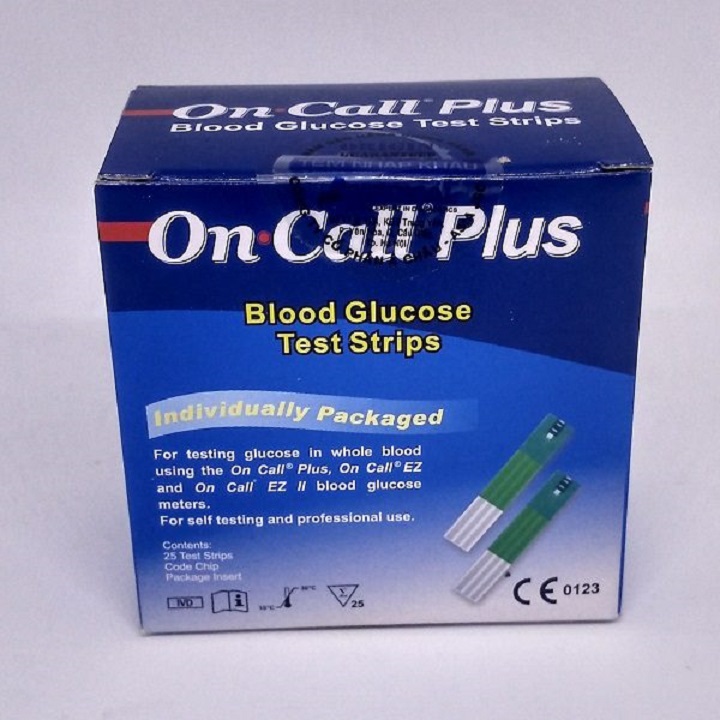 Que thử đường huyết On Call hộp 25 que