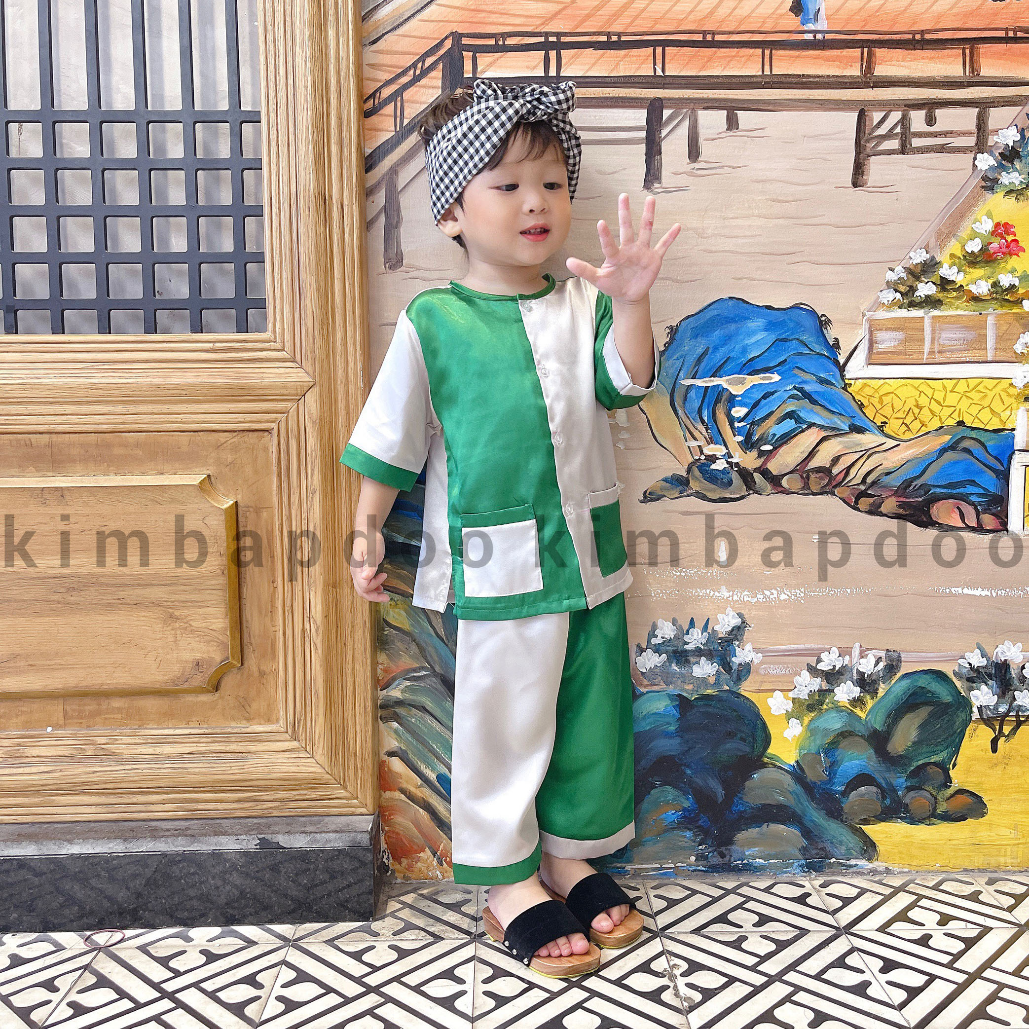 (7-16kg) Bà ba cho bé - Bà ba cute bé trai bé gái chất lụa mềm mát