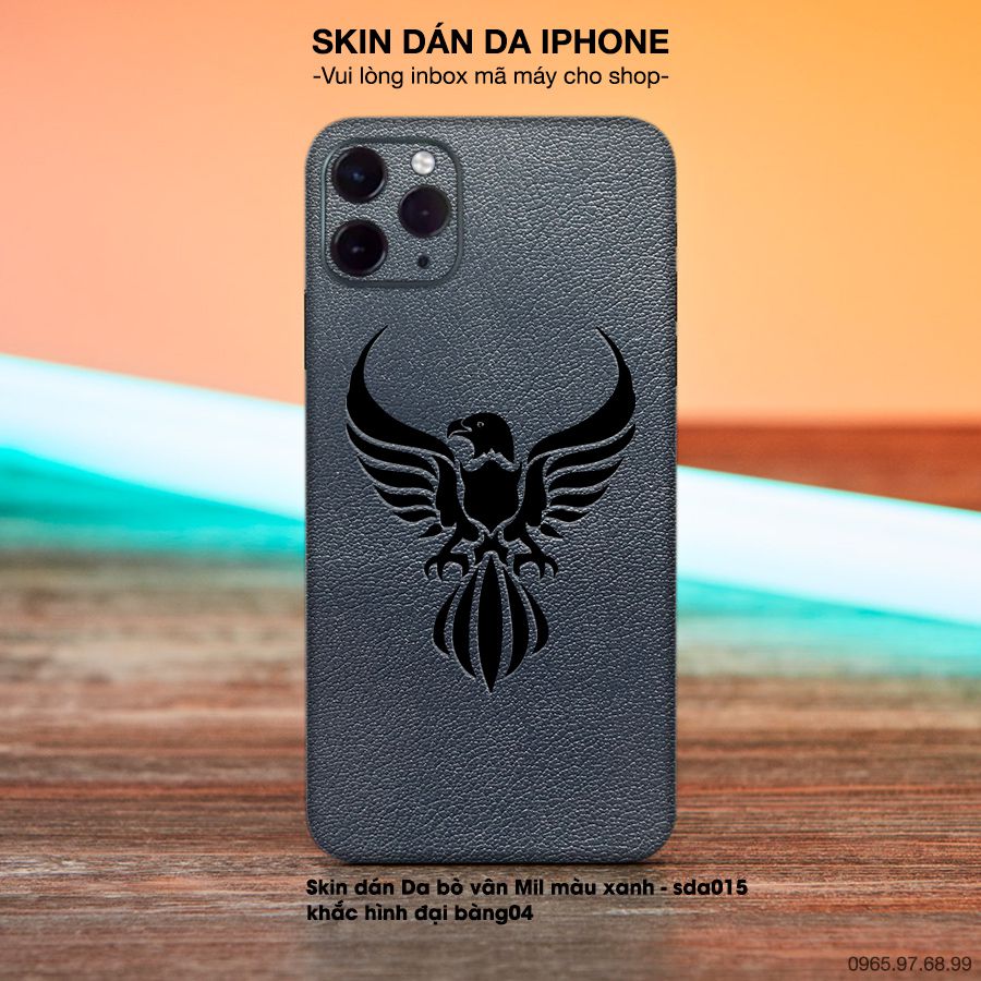 Miếng dán da khắc hình đại bàng cho iPhone (inbox mã máy cho shop)