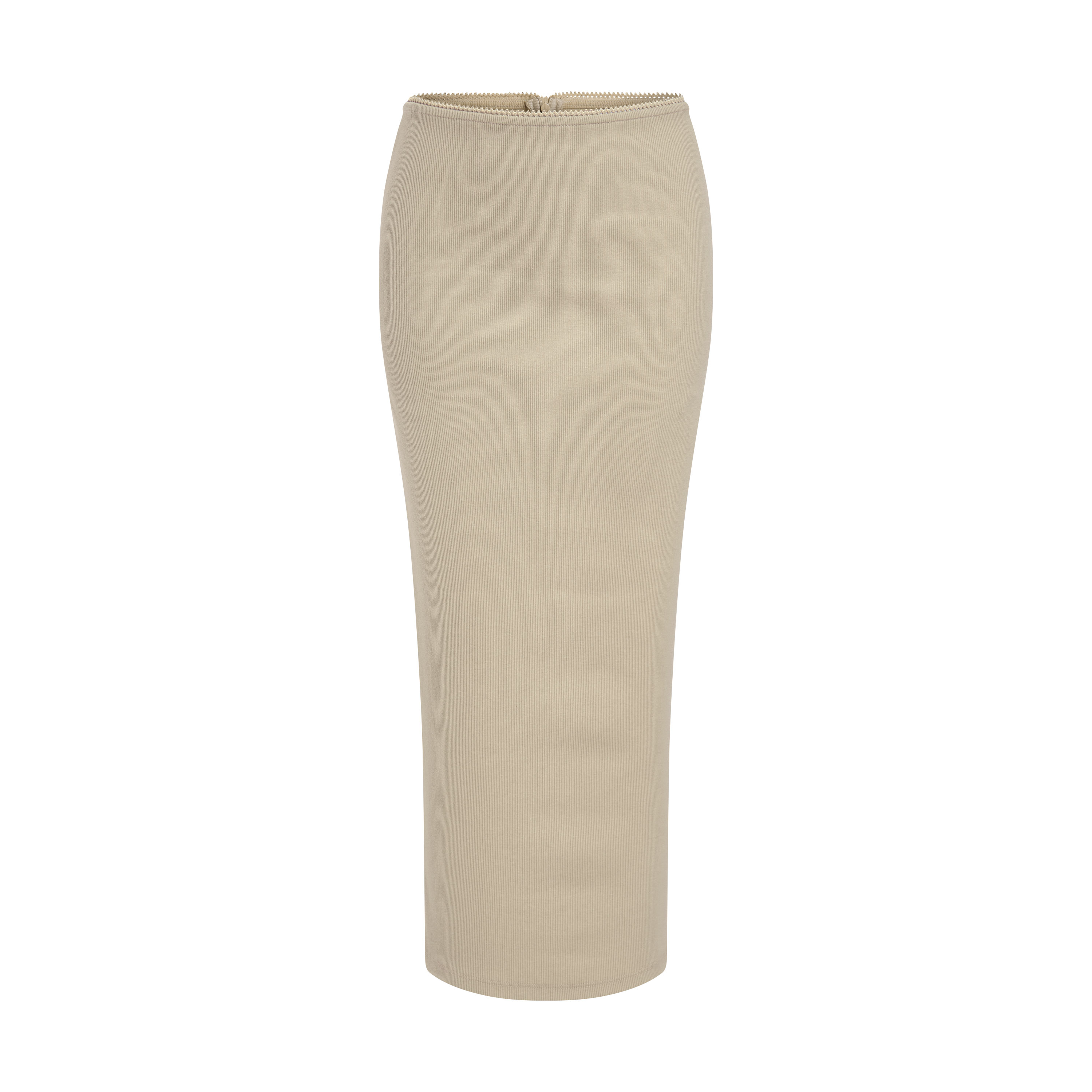 DOTTIE - Chân váy midi viền ren - S0185