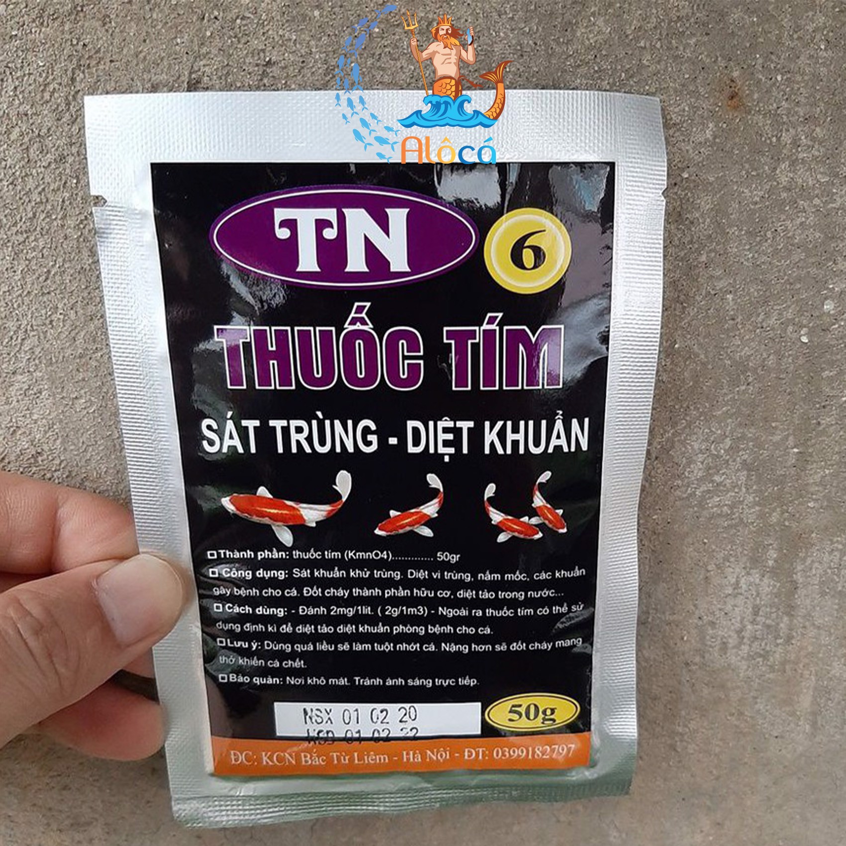 Thuốc tím TN6 sát trùng, diệt khuẩn cho cá