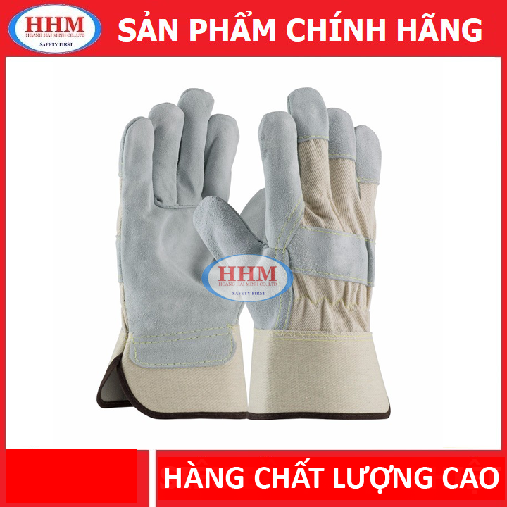 Bộ 02 Đôi Găng tay vải da mài cắt