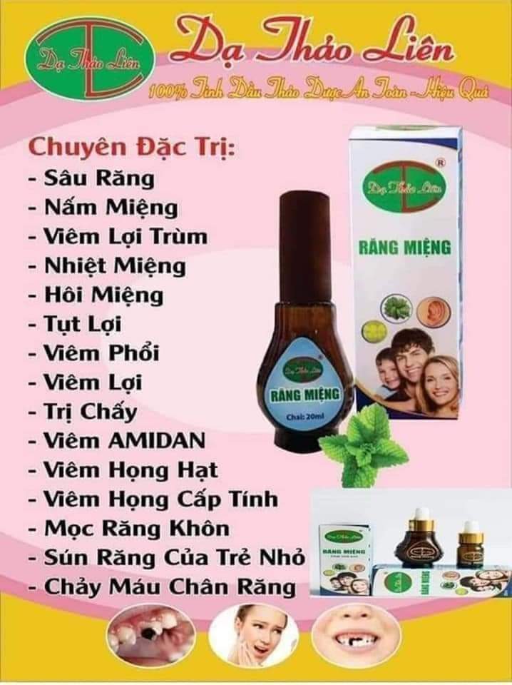 [HCM]tinh dầu răng dầu miệng dạ thảo liên 20ml+quà.