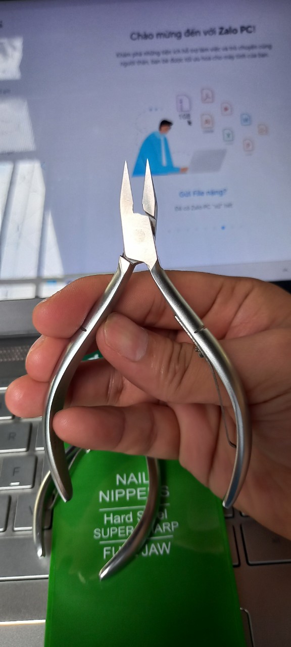 KÌM CẮT MÓNG LẤY KHÓE INOX KHÔNG GỈ 2IN1 (MẪU MỚI)