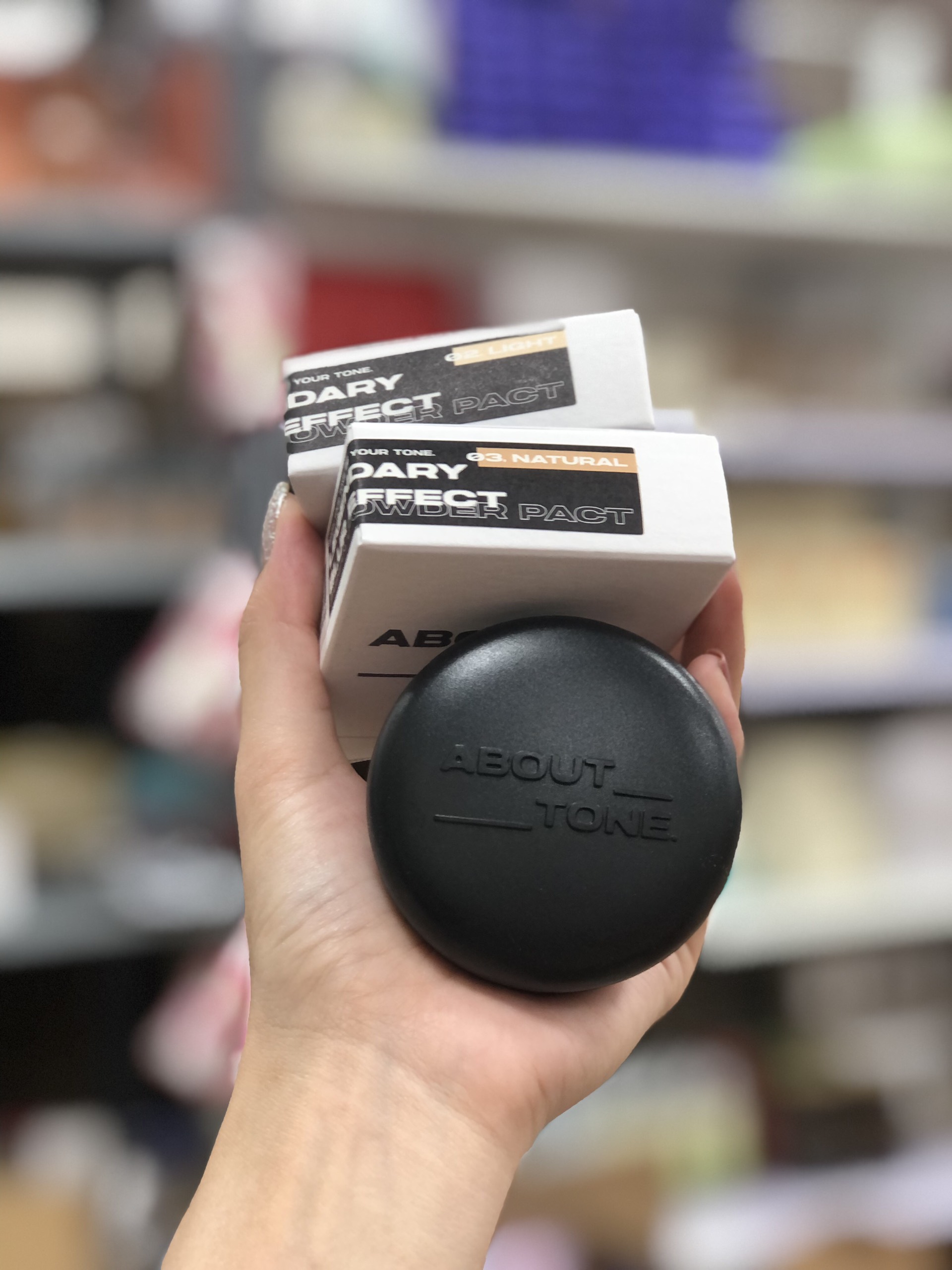 Phấn Phủ ABOUT TONE Legendary Blur Powder Pact 9g