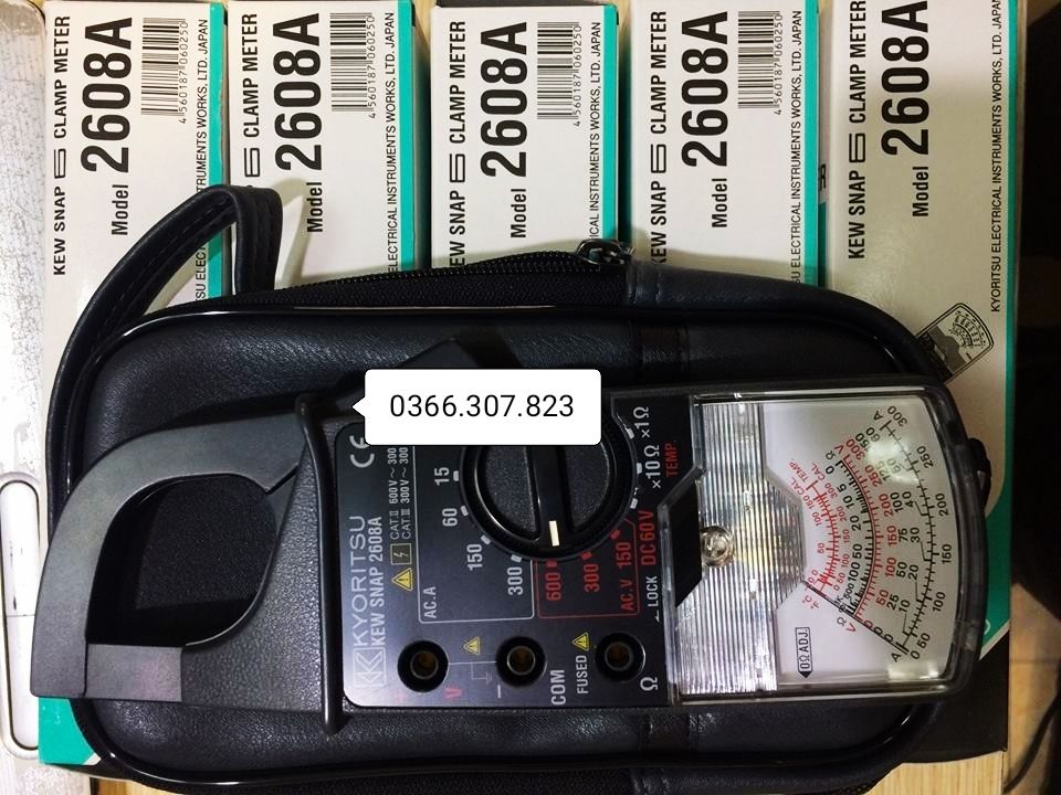 [HCM]Ampe kìm đo dòng AC KYORITSU 2608A (300A)