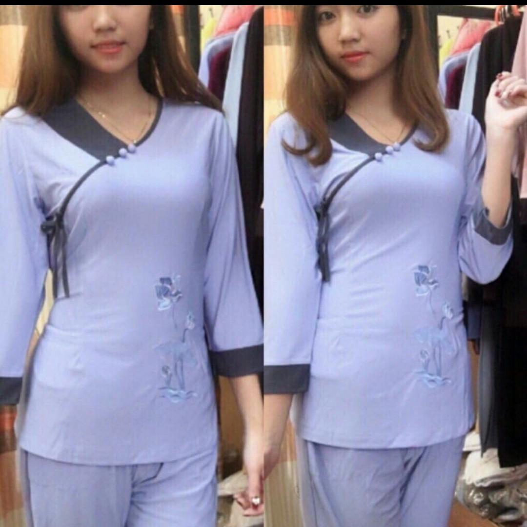 [HCM]Đồ lam di chùa mẫu thun nơ