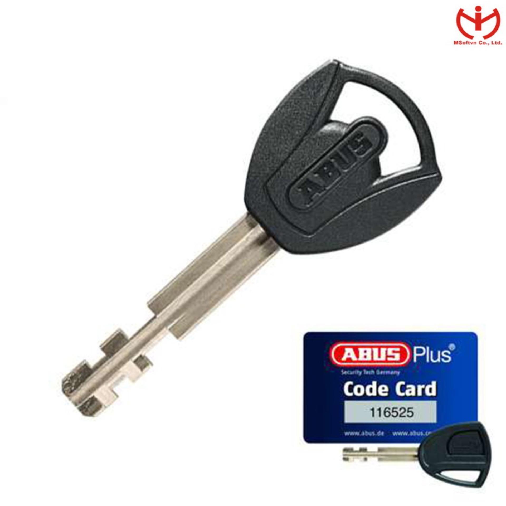 Ổ khóa ABUS 88/50 Plus thân đồng 50mm bọc Niken có thẻ code card - MSOFT