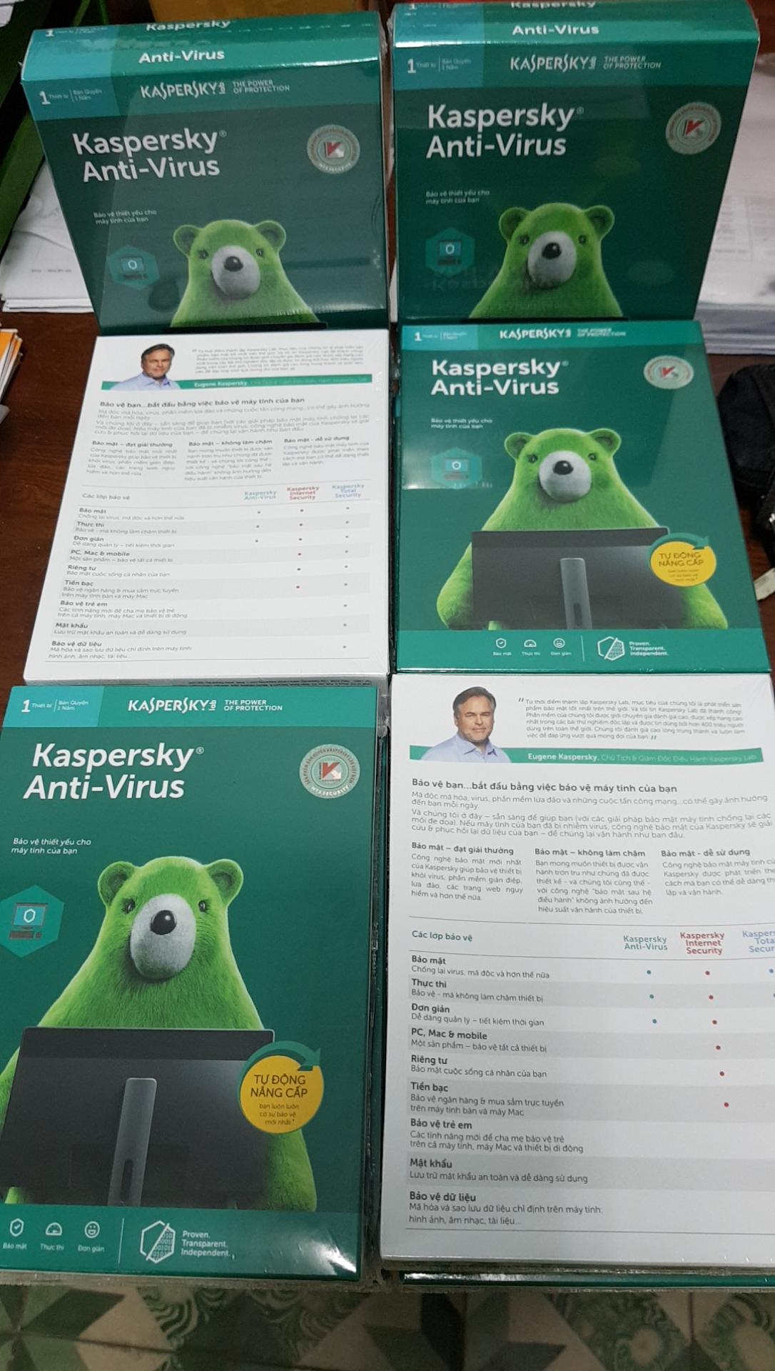 Phần mềm diệt Virus KASPERSKY STANDARD 3PC/12T Box NTS (Thay thế ANTIVIRUS, Chống virus trong thời gian thực, Duyệt Web an toàn, Tường lửa và giám sát mạng, Windows, macOS)