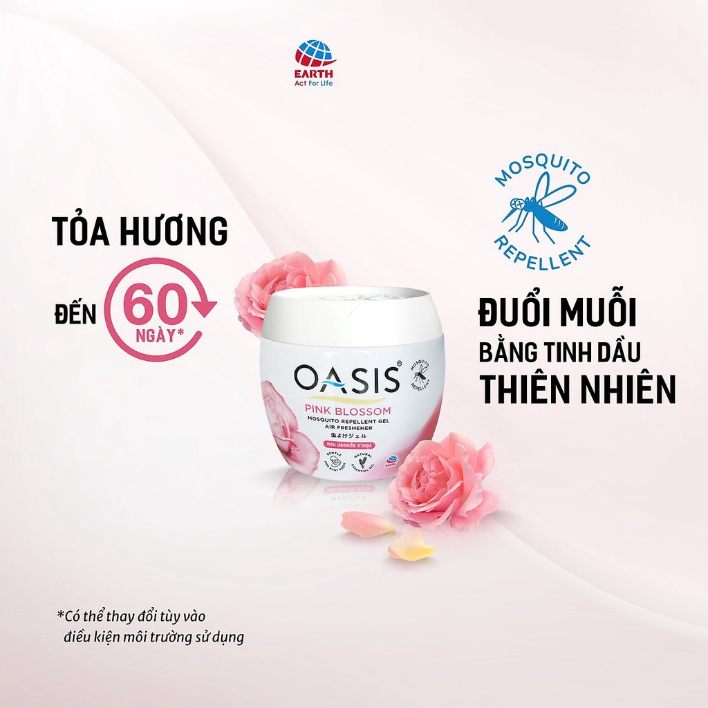 Sáp thơm phòng, đuổi muỗi oasis 180g
