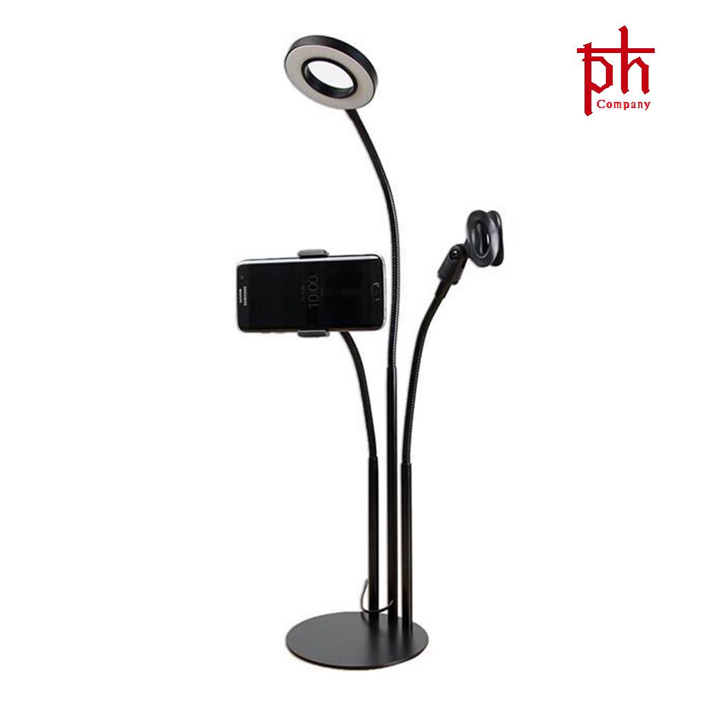 [HCM]Combo Giá Đỡ Livetream 3IN1 Kèm Micro Livetream-3 Chế Độ Đèn