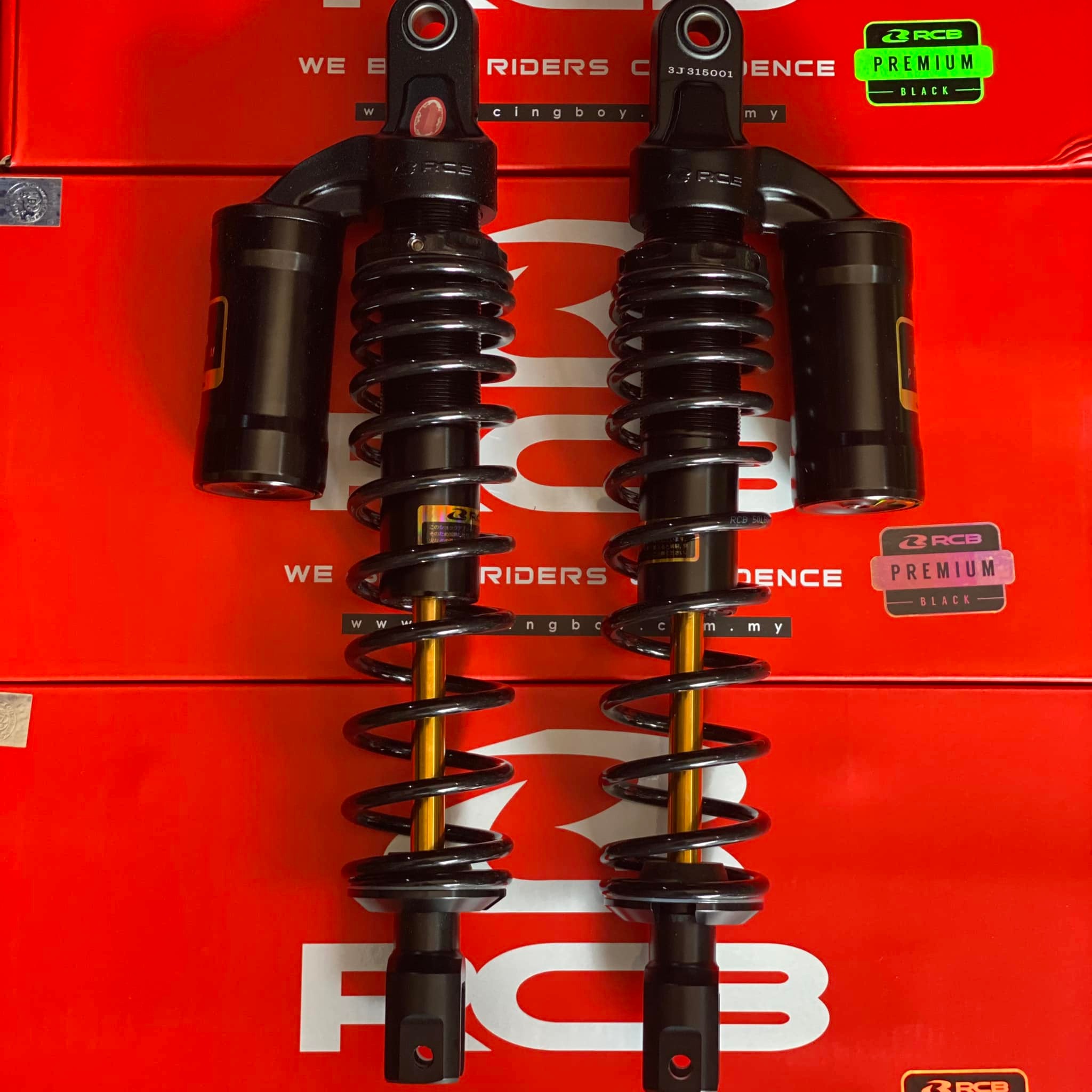 Phuộc sau RCB MB2 SH Việt Nam Đen ty vàng