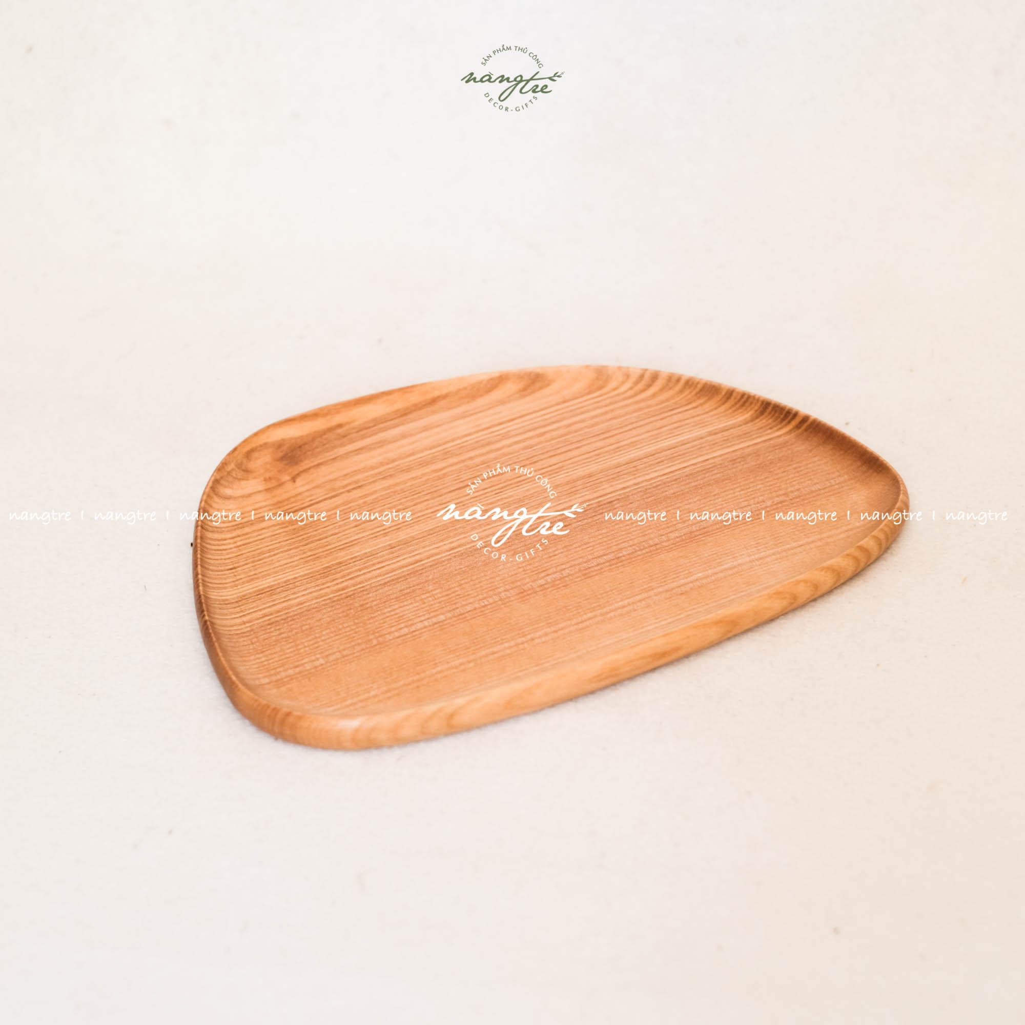 Khay gỗ lệch- khay gỗ decor