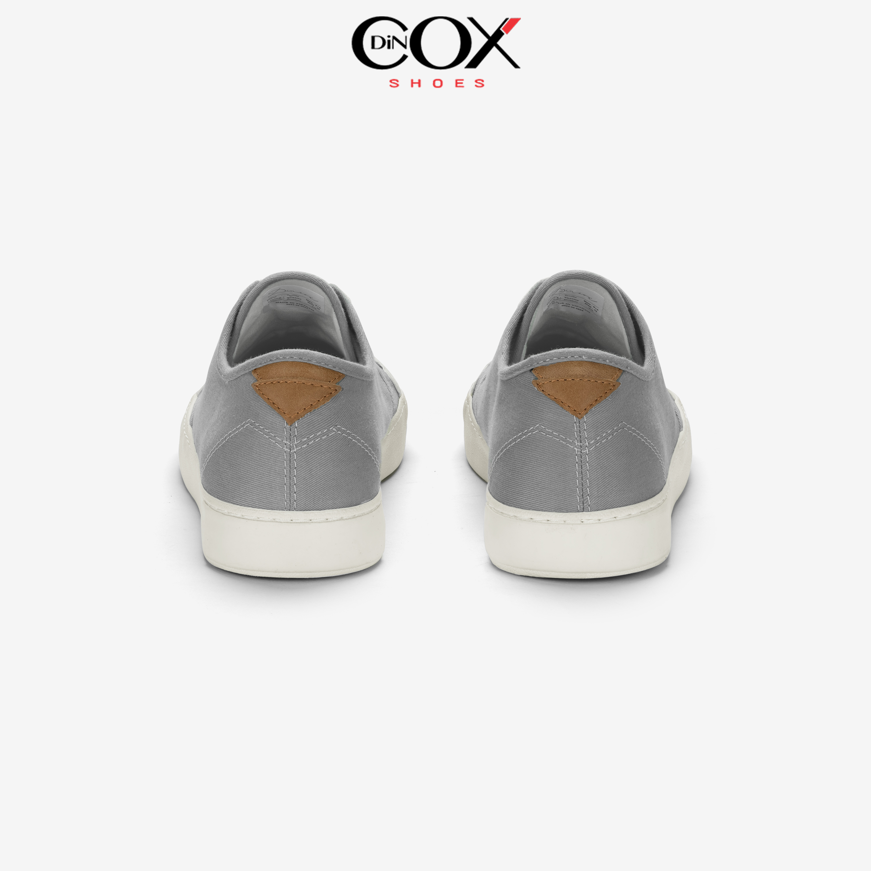 Giày Sneaker Vải Canvas Nam Nữ E16 Grey Dincox