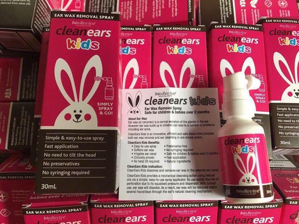 Xịt Tan Ráy Tai Clear Ears 30ml