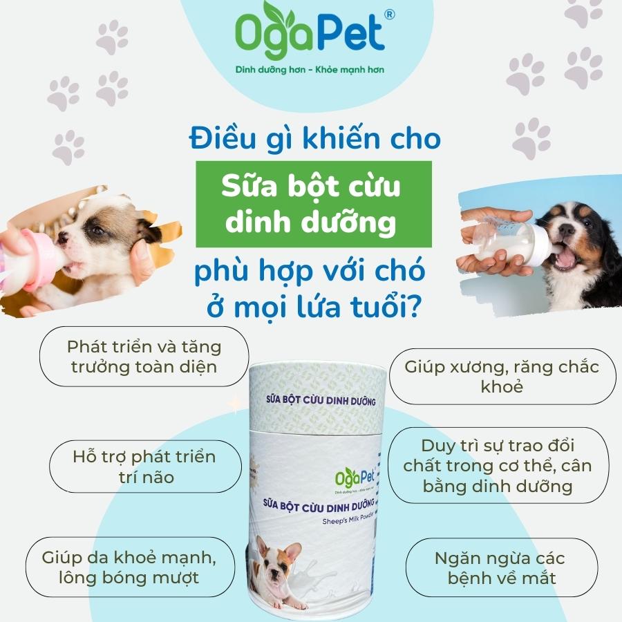 [Nhập RS0822 giảm 30k cho đơn 99k]Sữa bột cừu dinh dưỡng cho chó hộp 400g