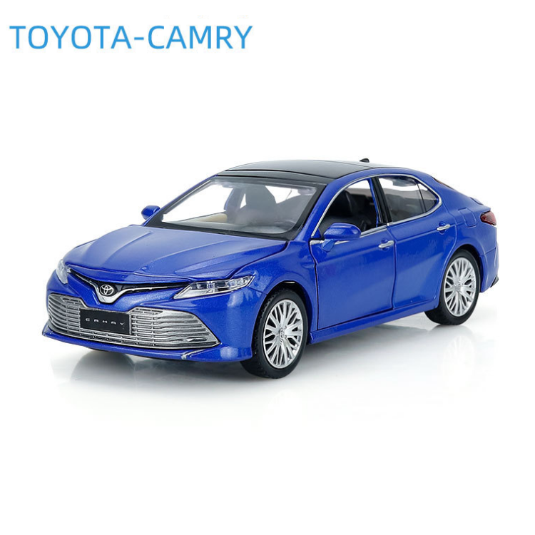 Xe mô hình ô tô camry 2019 tỉ lệ 1:32 đồ chơi trẻ em - mô hình xe bằng kim loại chạy bằng cót có âm thanh và đèn mở được cửa xe nắp máy và cốp xe