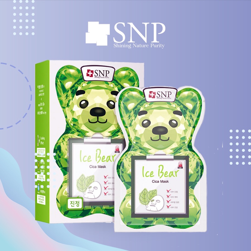 Mặt Nạ Ice Bear Mát Lạnh Ổn Định Da Nhạy Cảm SNP