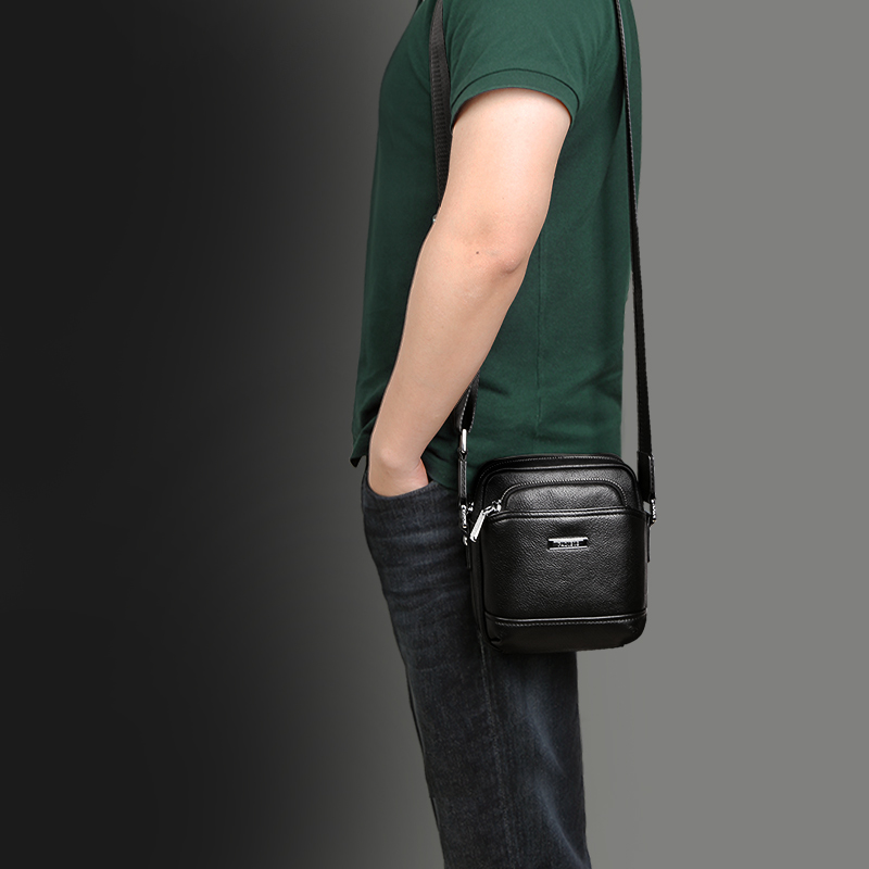 Men's shoulder bag Crossbody bag men's shoulder bag large capacity men's shoulder bag men's casual bag leather one shoulder bag men's bag one shoulder bag men's trendy