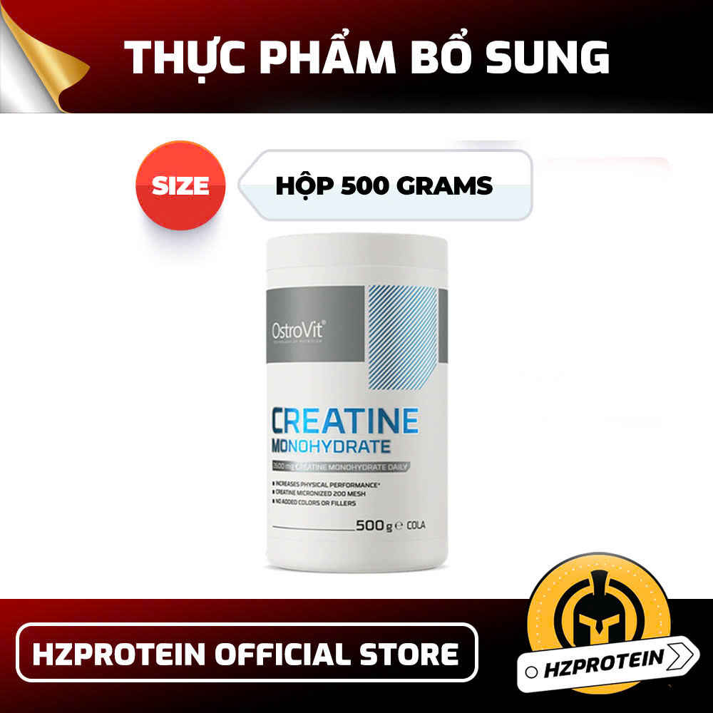 Ostrovit Creatine Monohydrate (500g) - Hỗ trợ cải thiện sức mạnh của nam giới