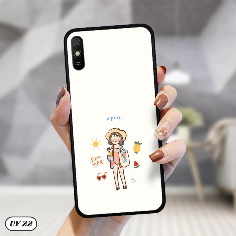 Ốp Xiaomi Redmi 9A lưng nhám -ngộ nghĩnh