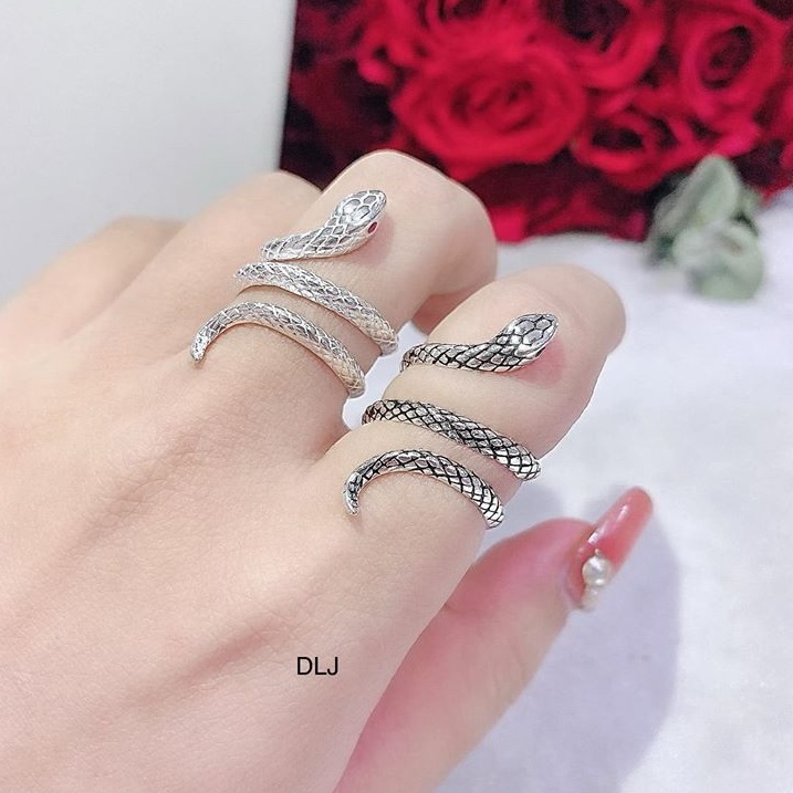 Nhẫn bạc hình rắn MS78