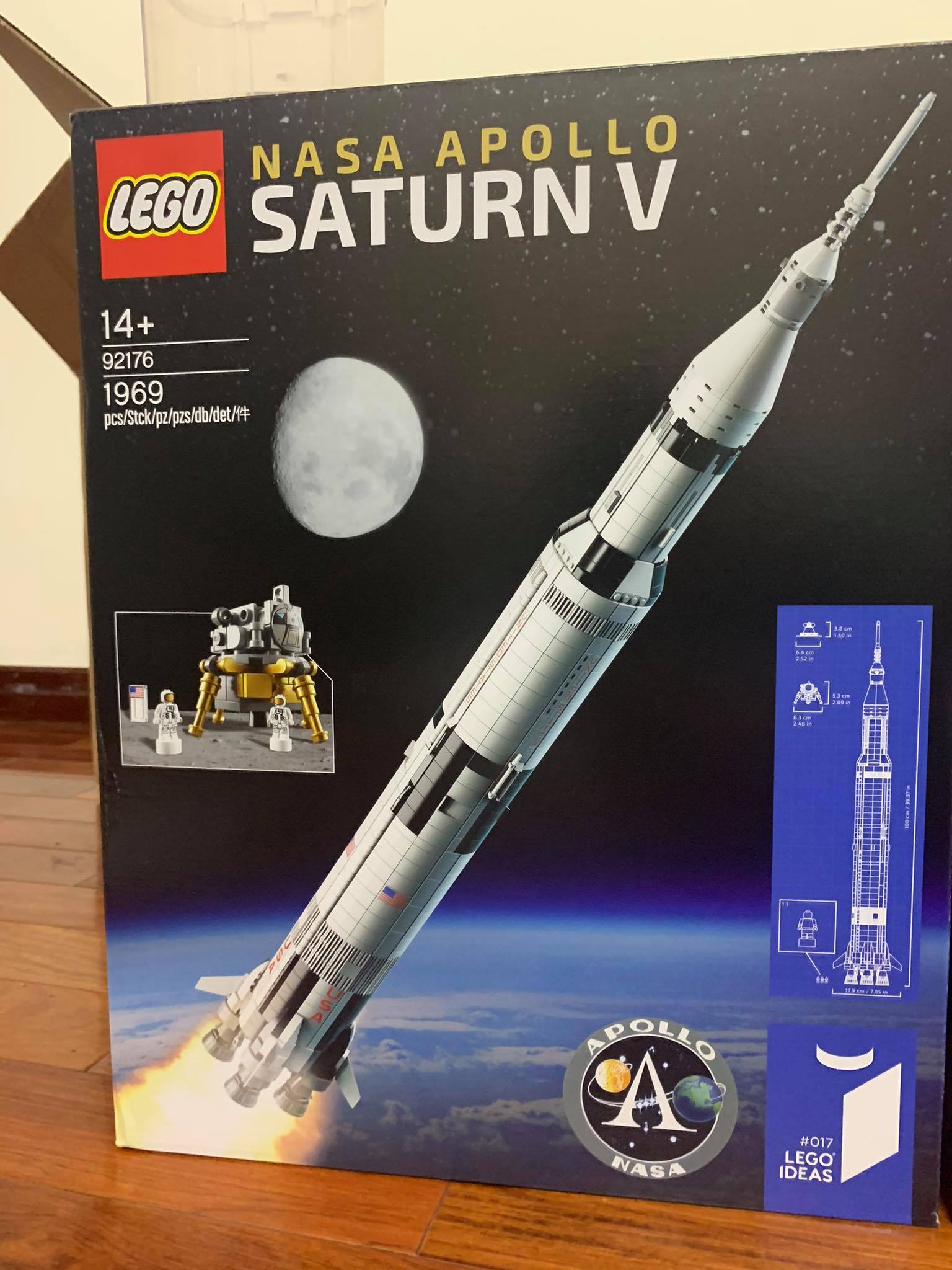 Lego Ideas 92176 Nasa Apollo Satyrn V Tàu vũ trụ Apollo Hàng